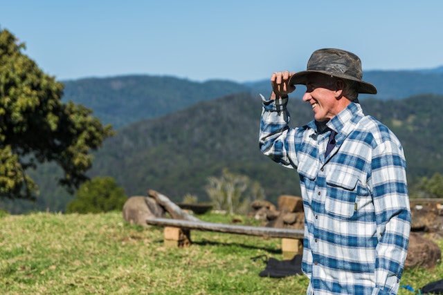 Farmer in Countryside