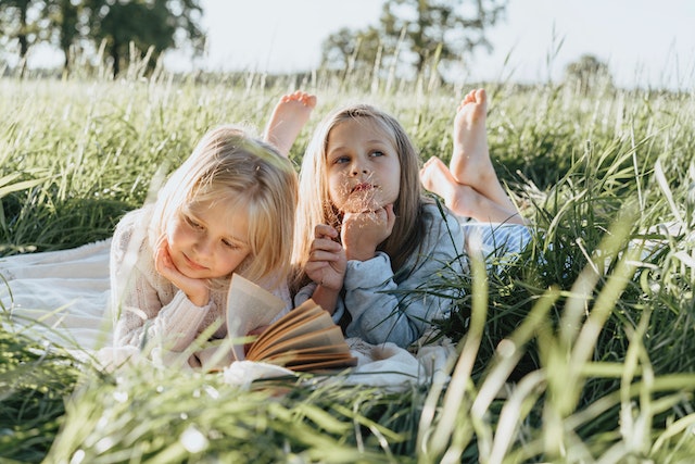 Little girl daydreaming