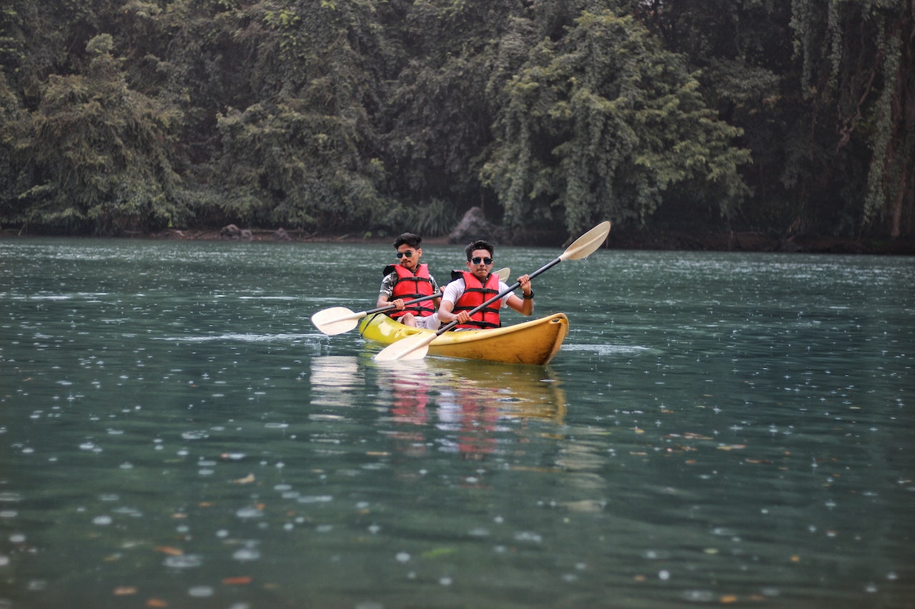 kayakers