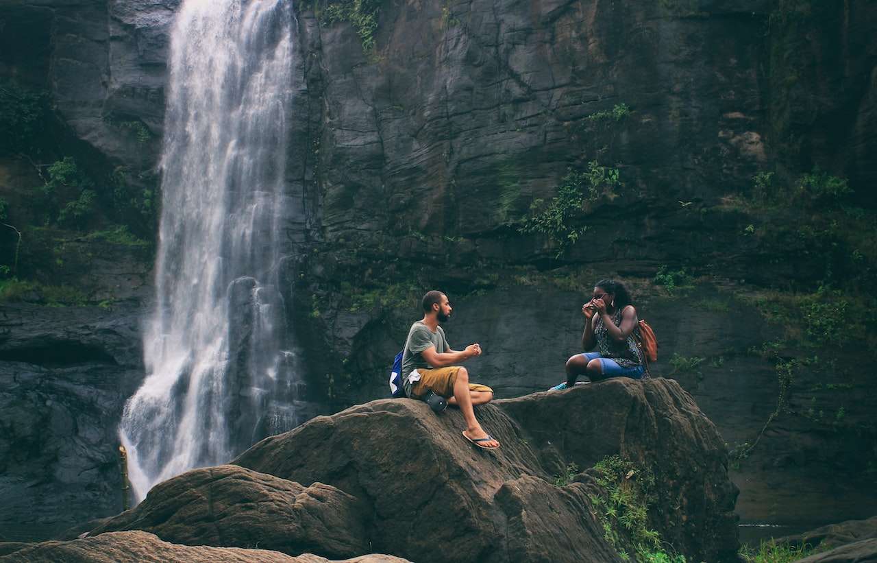 couple talking 