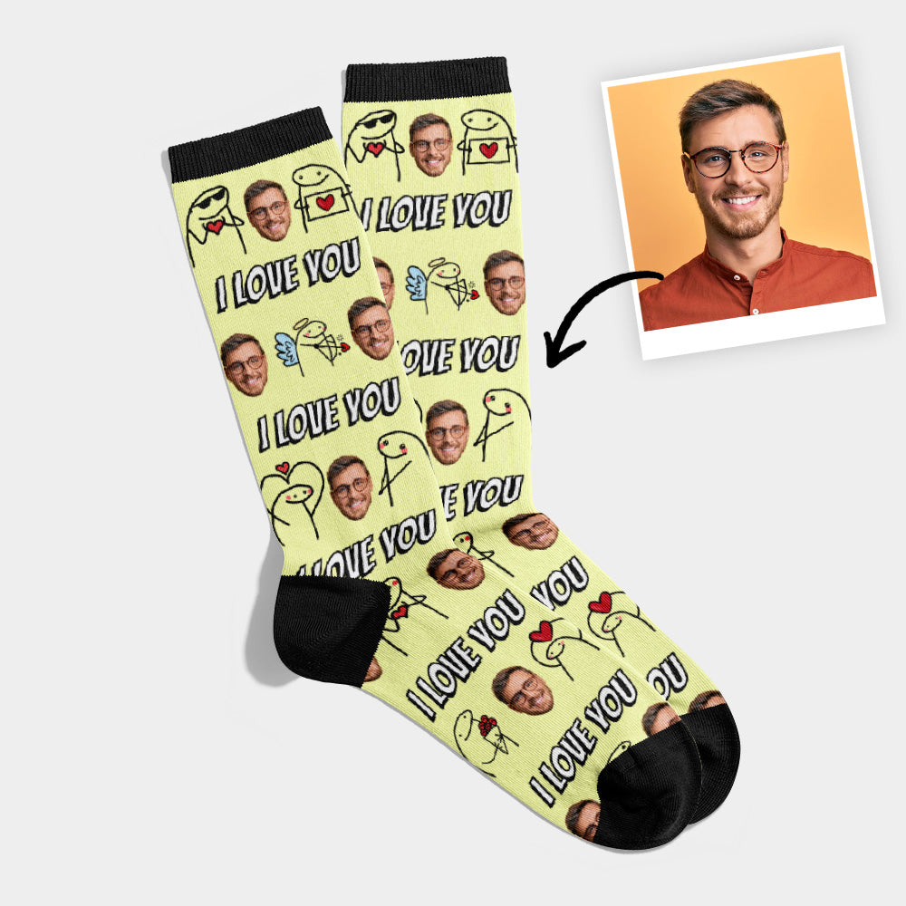 Personalized I Love You Socks