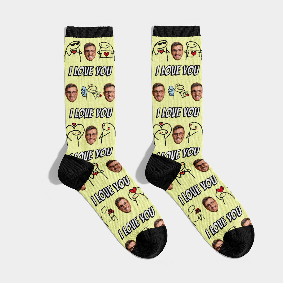 Personalized I Love You Socks