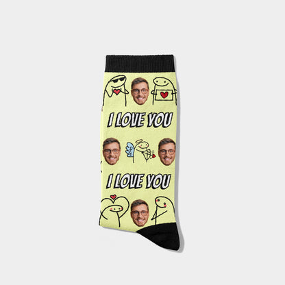 Personalized I Love You Socks