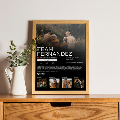 Netflix Style Personalized Poster With Photos