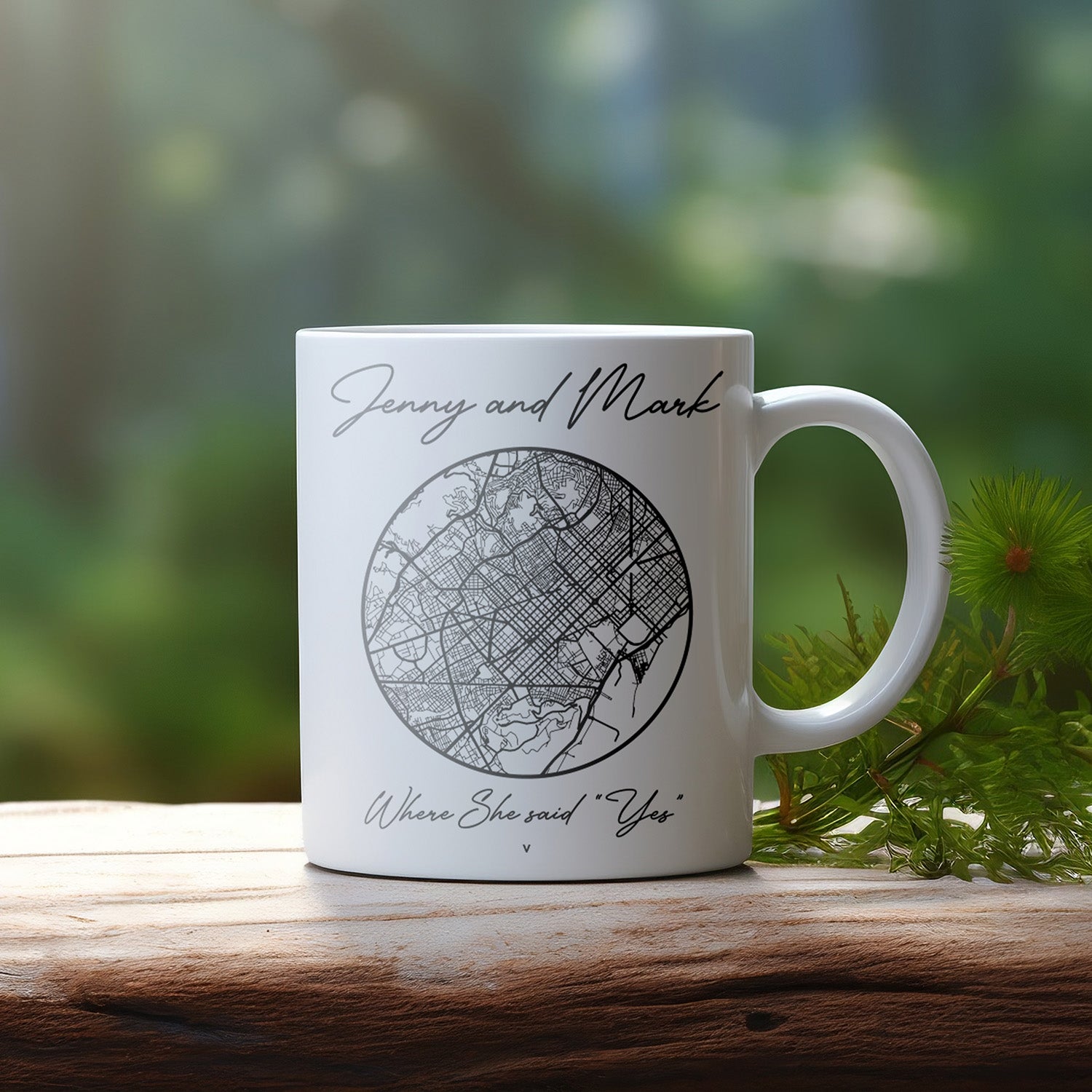 Personalized Map Mug