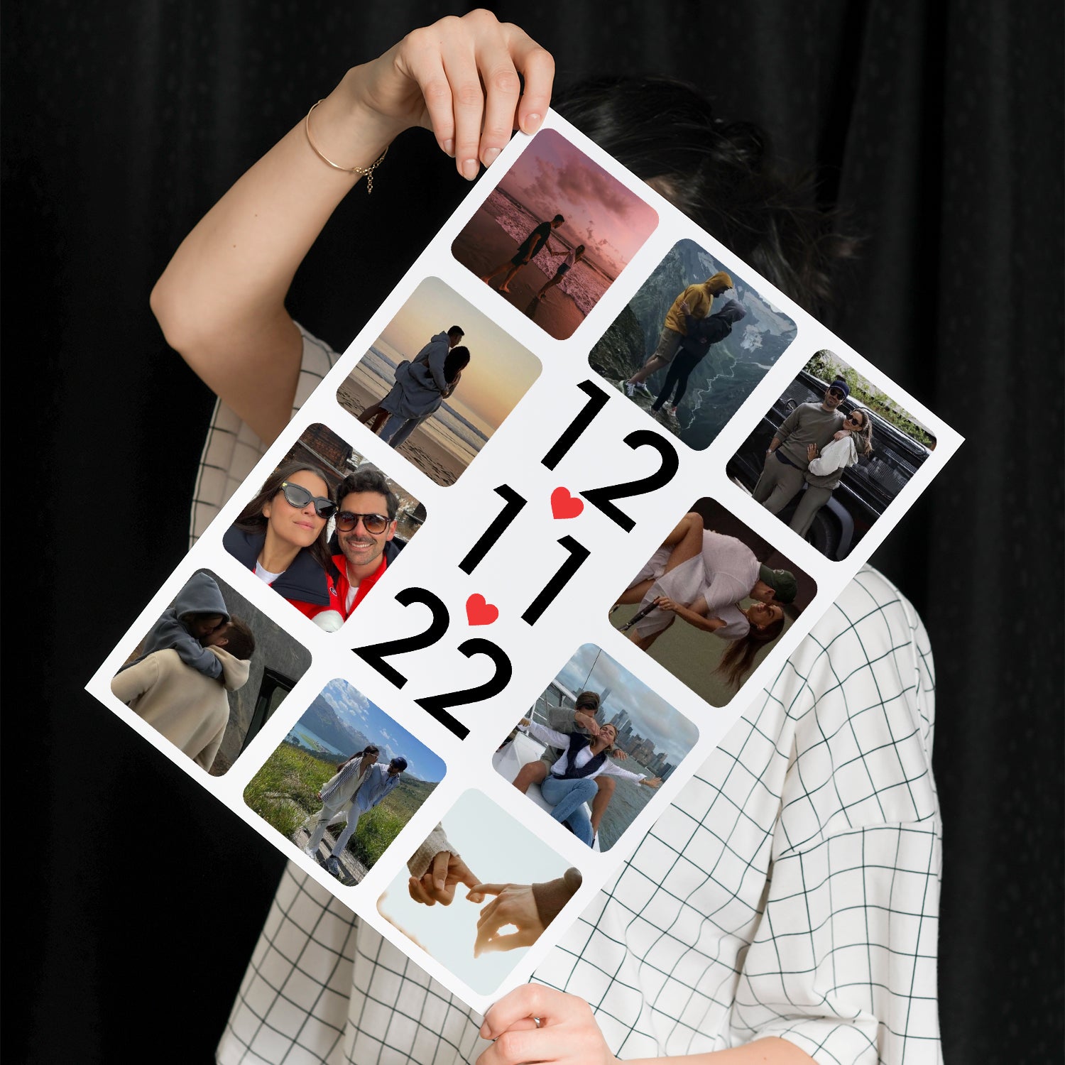 Personalized Photo Collage With Anniversary Date