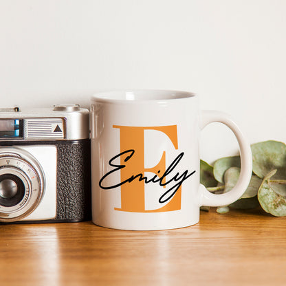 Personalized Initial and Name Mug