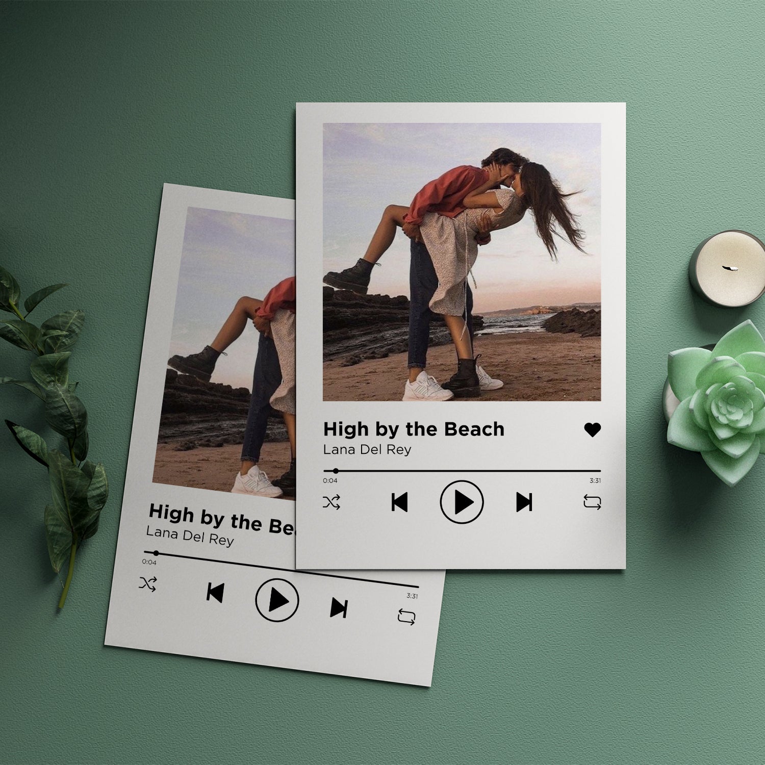 Personalized Poster Spotify Song and Photo