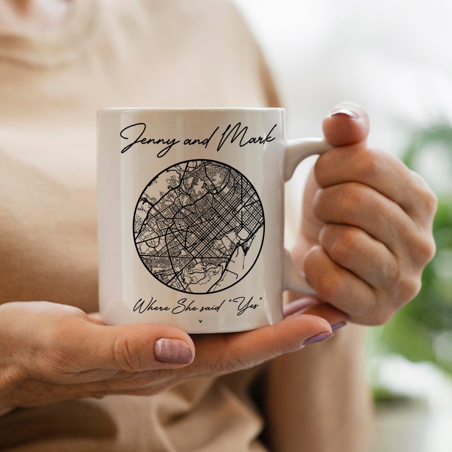 Personalized Map Mug