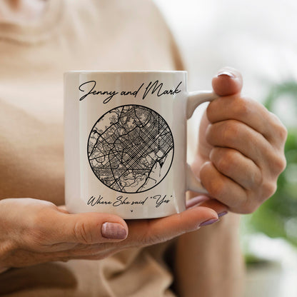 Personalized Map Mug