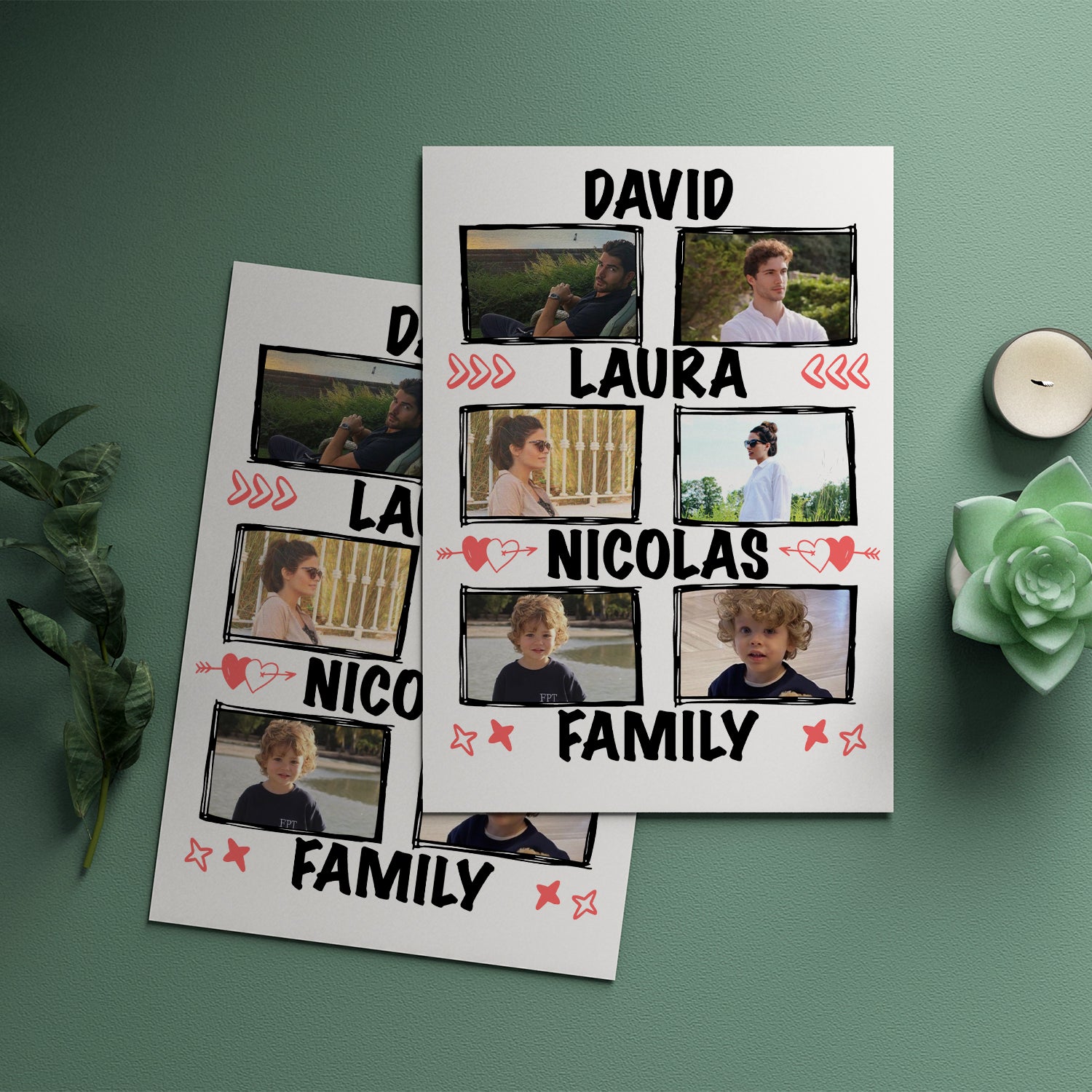 Personalized Family Poster With Photos
