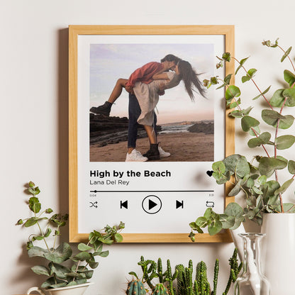 Personalized Poster Spotify Song and Photo