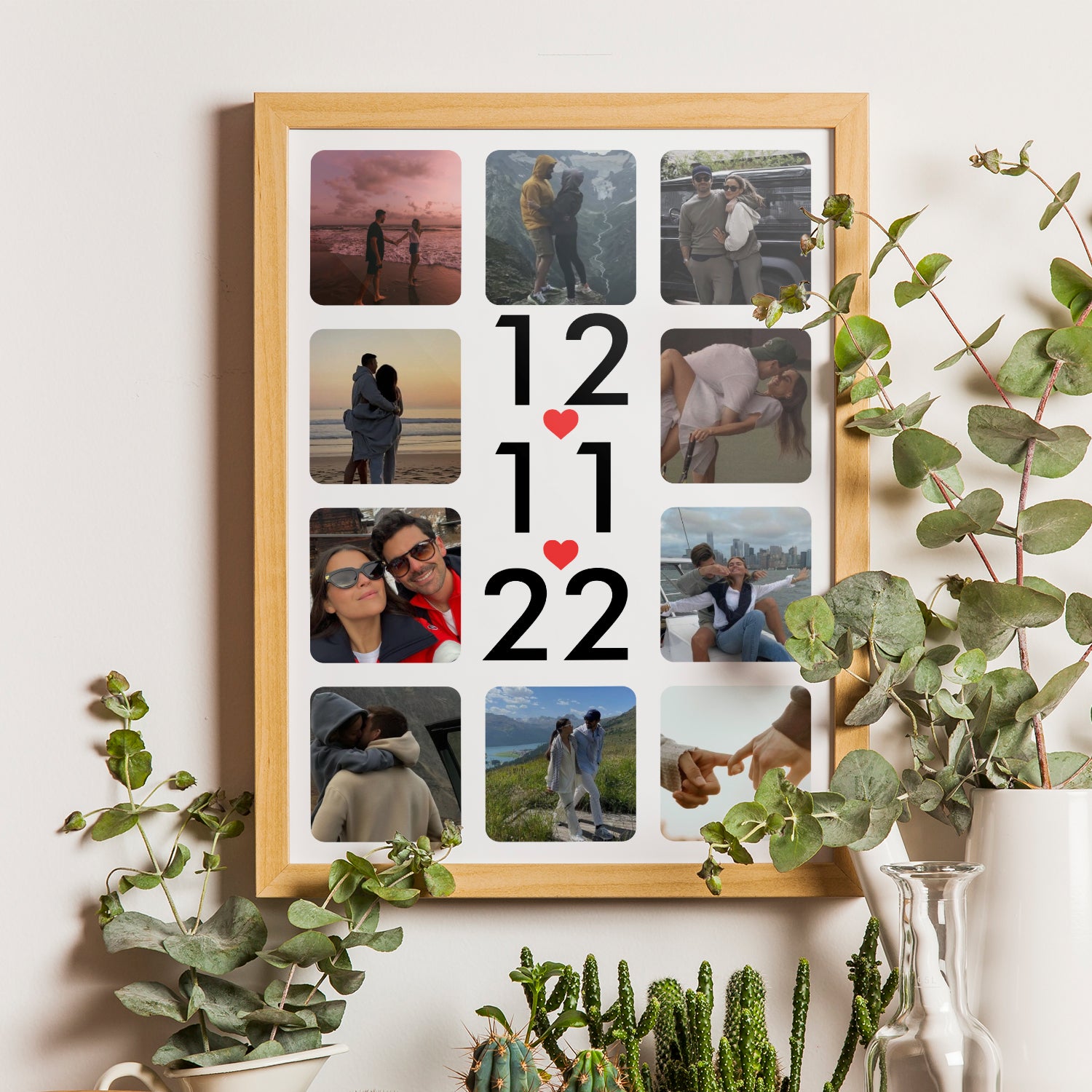 Personalized Photo Collage With Anniversary Date