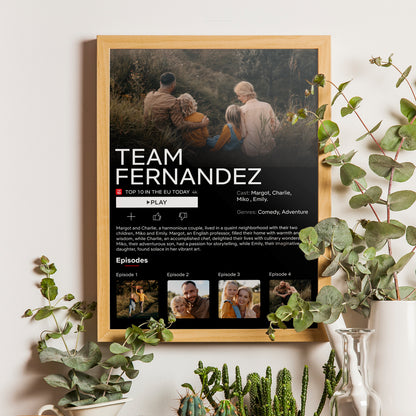 Netflix Style Personalized Poster With Photos