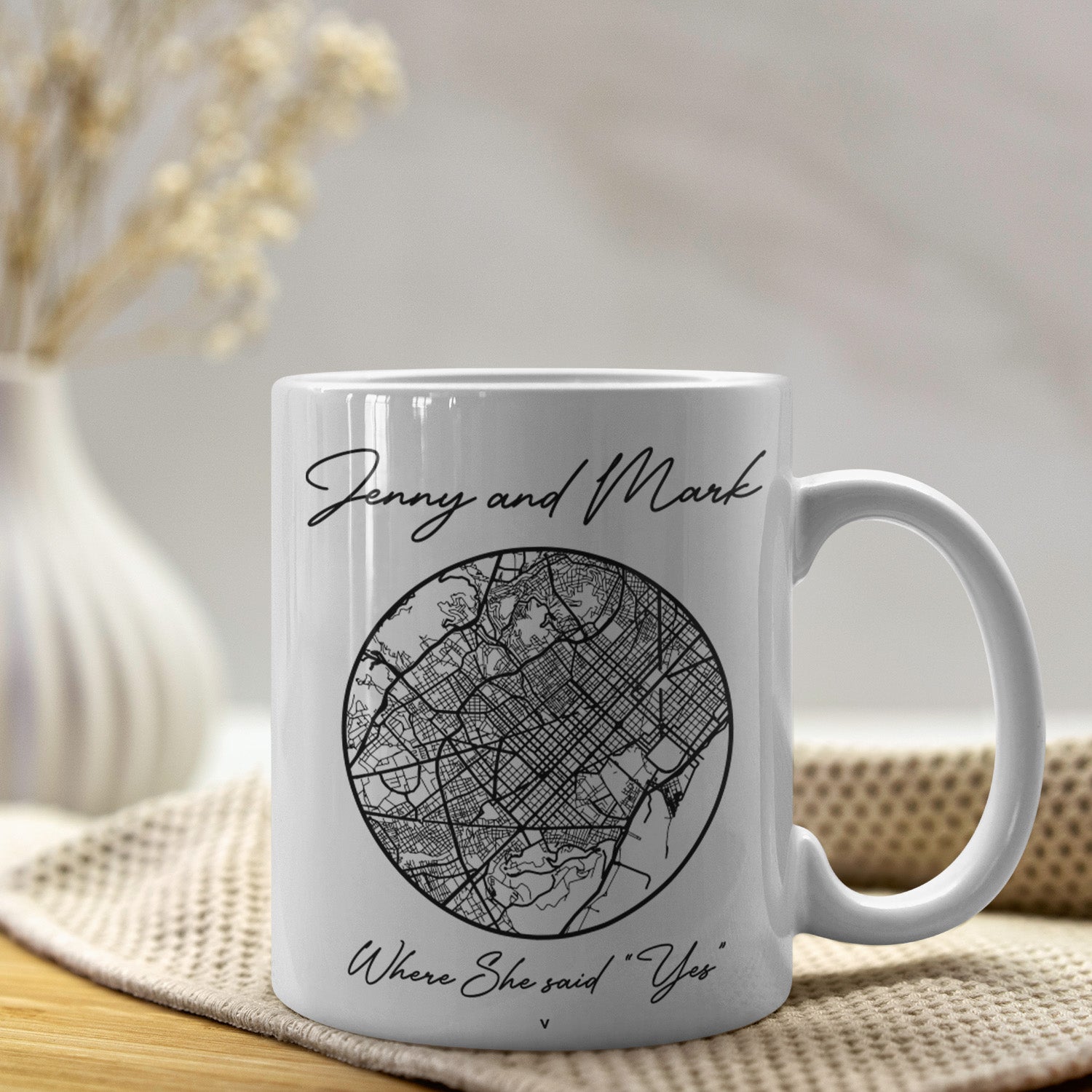 Personalized Map Mug