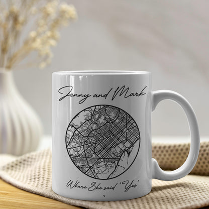 Personalized Map Mug