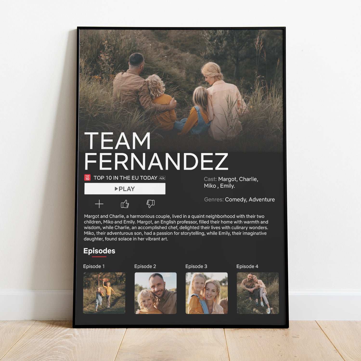 Netflix Style Personalized Poster With Photos