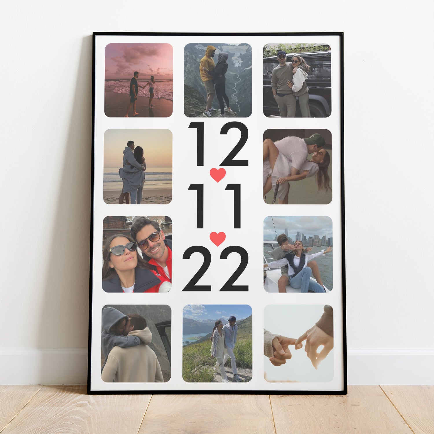 Personalized Photo Collage With Anniversary Date