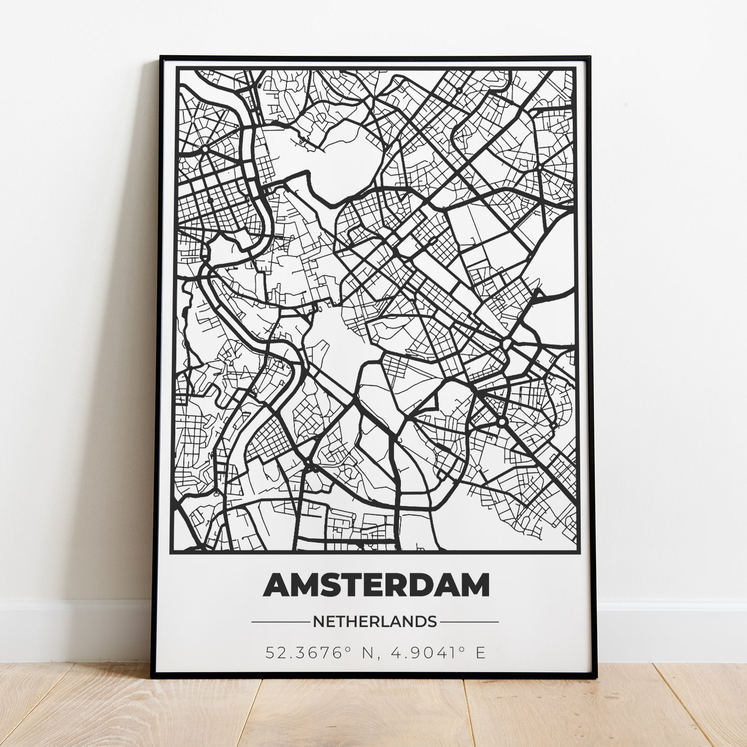 Custom City Map Poster With Coordinates
