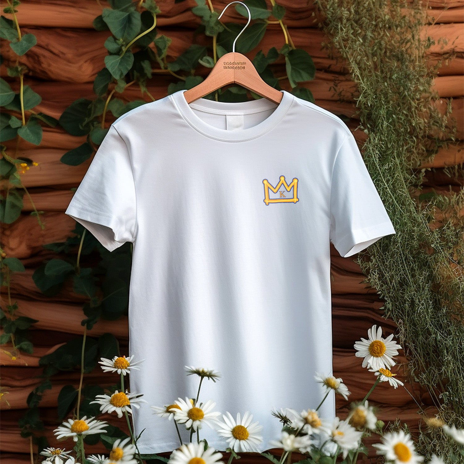 Personalized T-Shirt With Crown And Initial