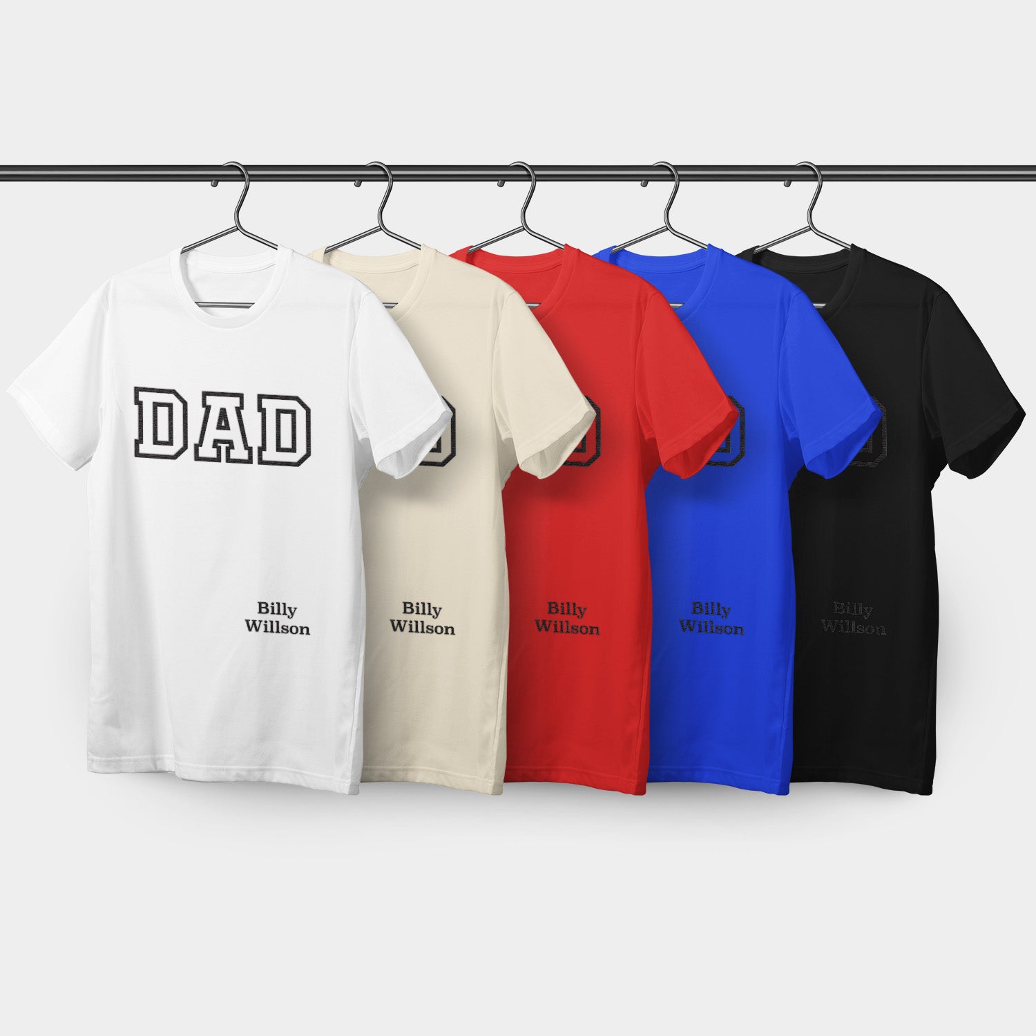 Personalized T-Shirt Dad Embroided With name