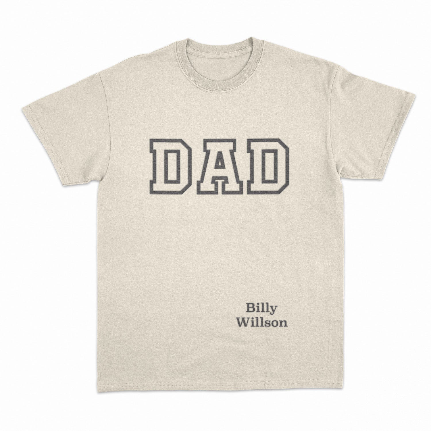 Personalized T-Shirt Dad Embroided With name