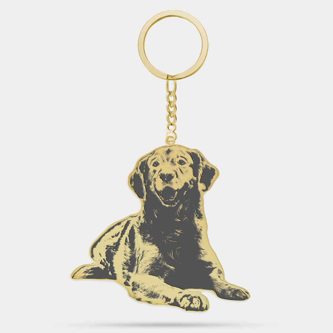 Personalized Keychain with Engraved Pet Photo