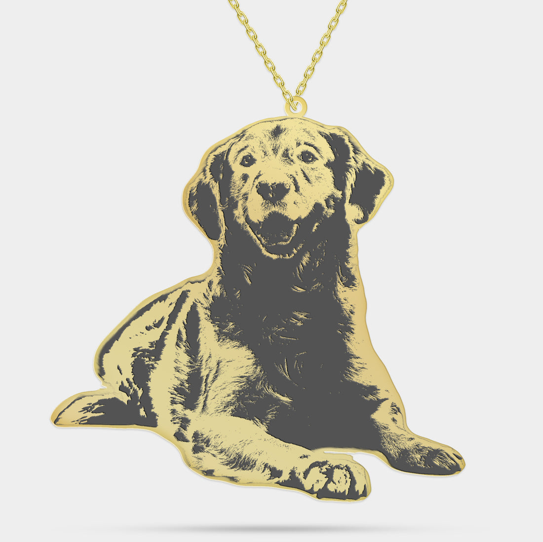 Personalized Necklace with Engraved Pet Photo