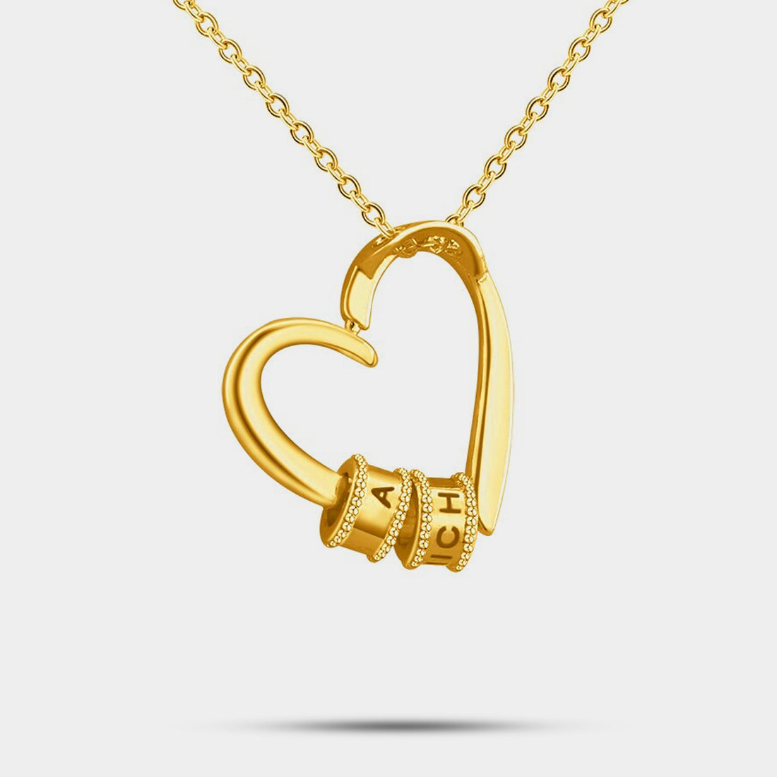 Personalized Heart Necklace with Names