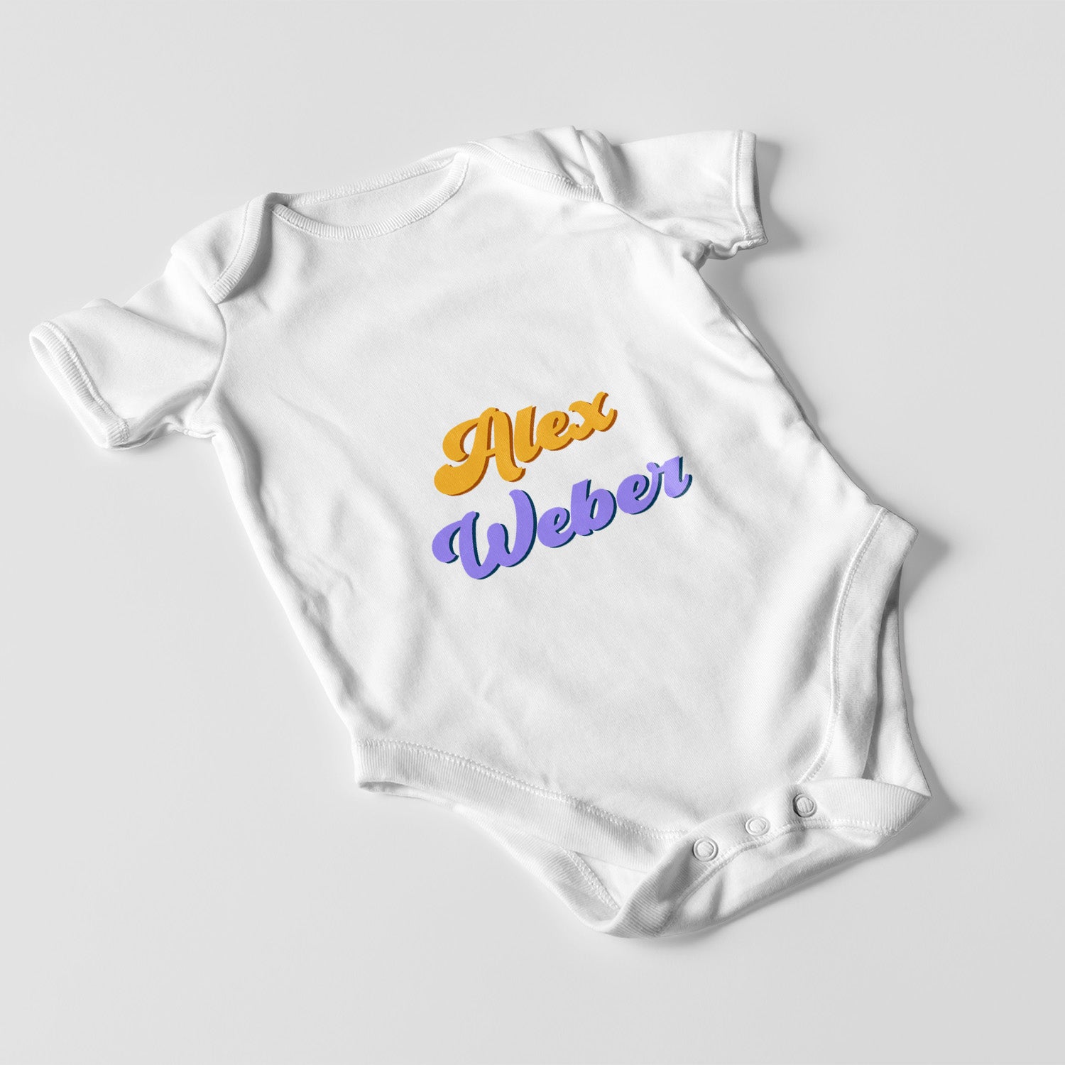 Personalized Baby Bodysuit Onesie For Newborn With Name