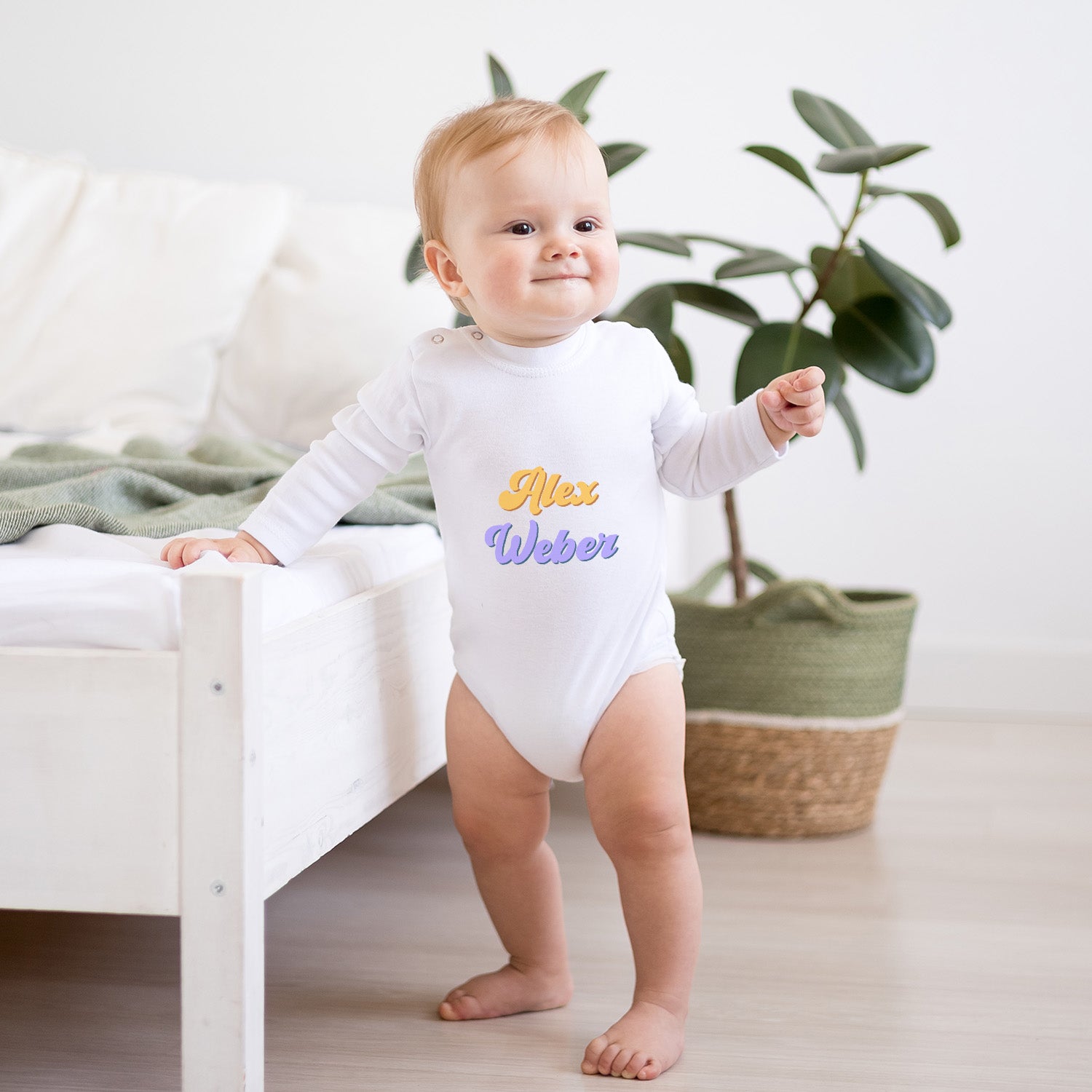 Personalized Baby Bodysuit Onesie For Newborn With Name