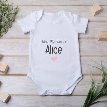 Personalized Baby Bodysuit Onesie For Newborn My Name is