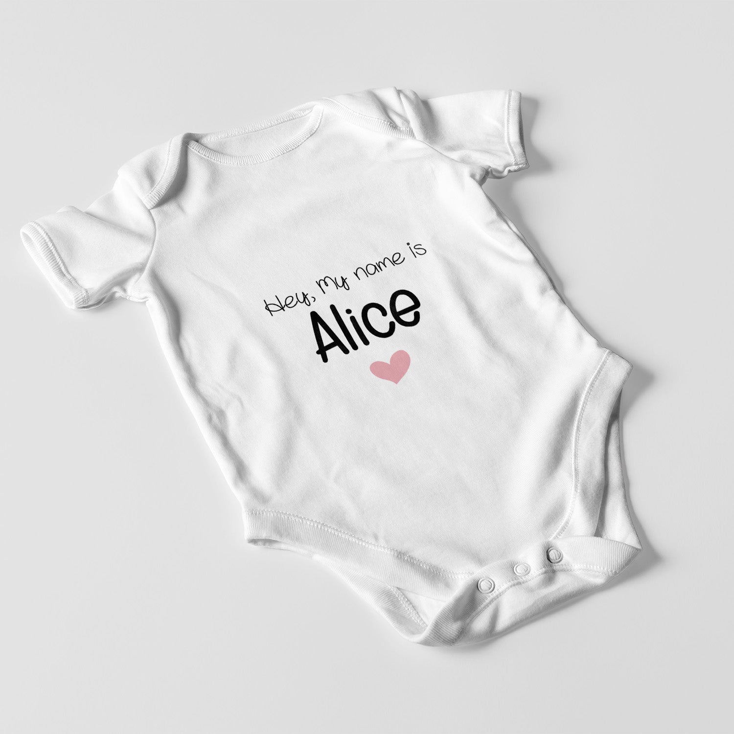 Personalized Baby Bodysuit Onesie For Newborn My Name is