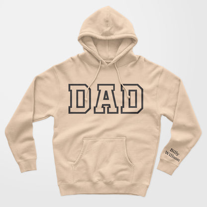 Personalized Hoodie Sweatshirt Dad Embroidered