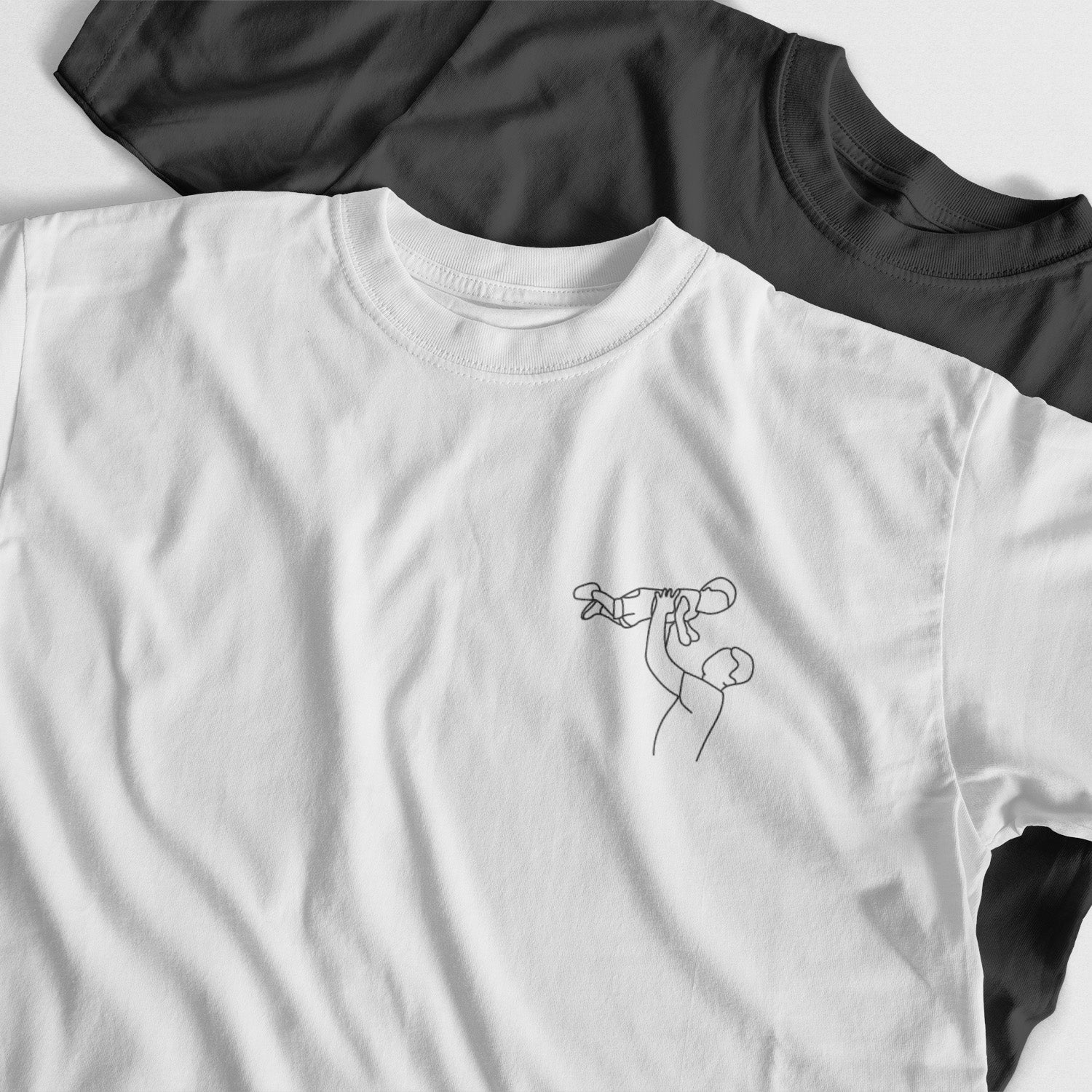 Romantic Personalized T-Shirt Line Art Illustration