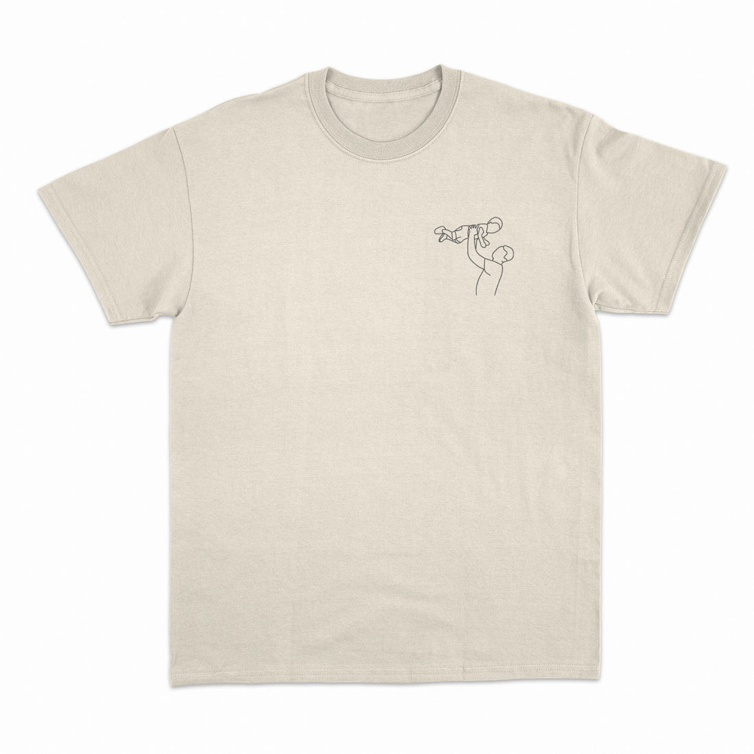 Romantic Personalized T-Shirt Line Art Illustration