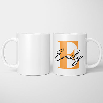 Personalized Initial and Name Mug