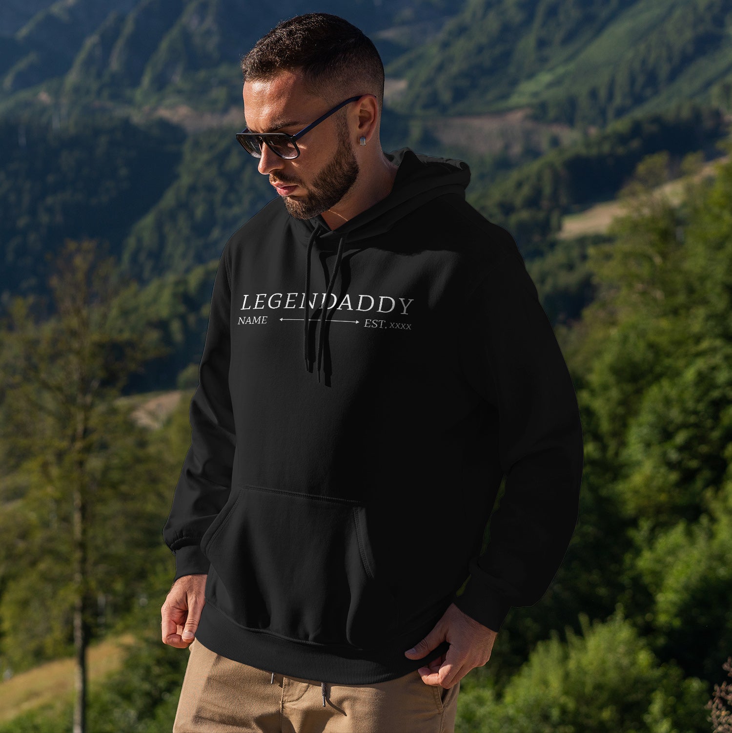 Personalized Hoodie Dad Legendaddy With Name And Date