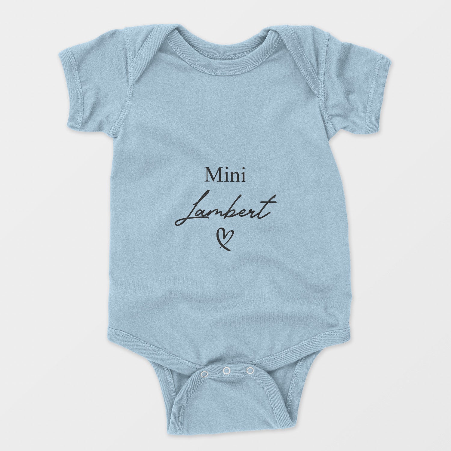 Personalized Baby Bodysuit Onesie For Newborn Mini With Last Name