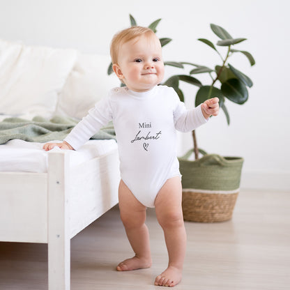 Personalized Baby Bodysuit Onesie For Newborn Mini With Last Name