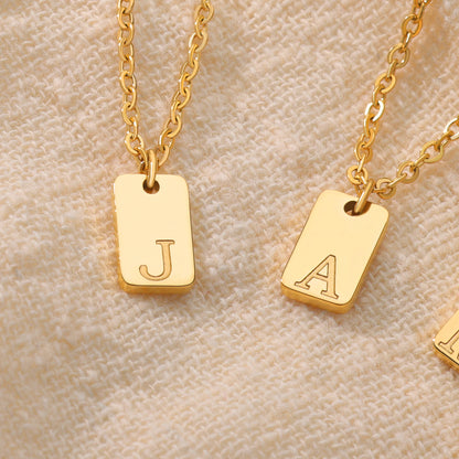 Personalized Necklace Bar with Initial