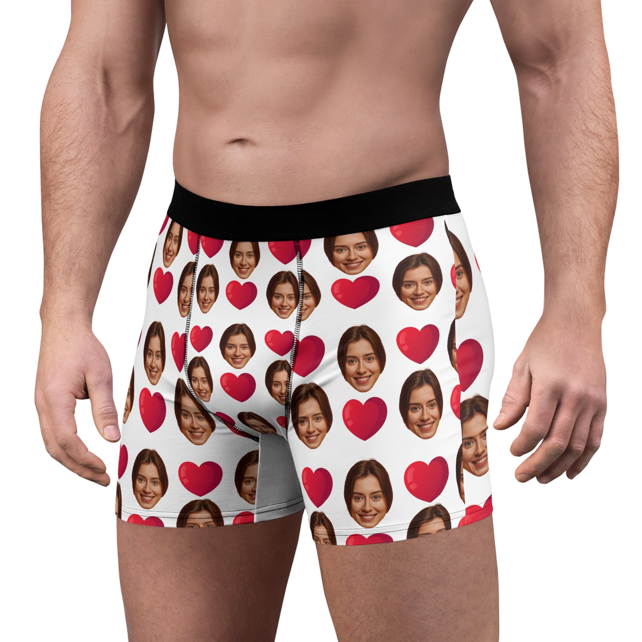 Funny Personalized Boxers For Men With Face