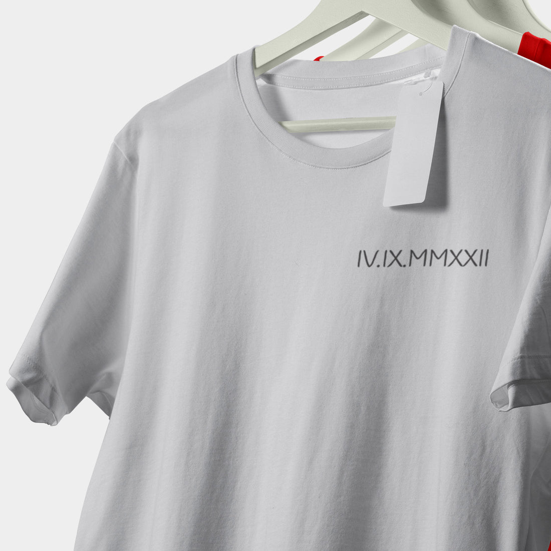 Personalized T-shirt Embroidered With Roman Numberals