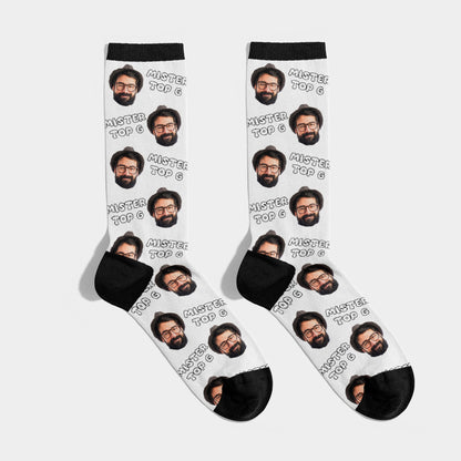 Personalized Photo Socks with Text