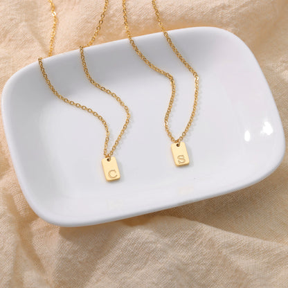 Personalized Necklace Bar with Initial