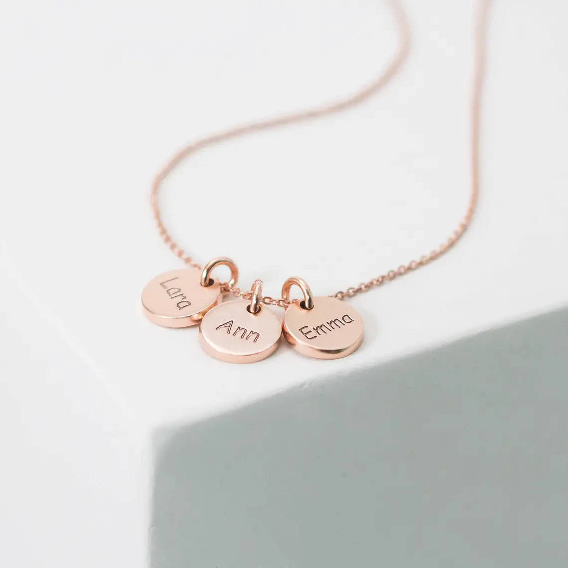 Personalized Three Circle Necklace With Initials