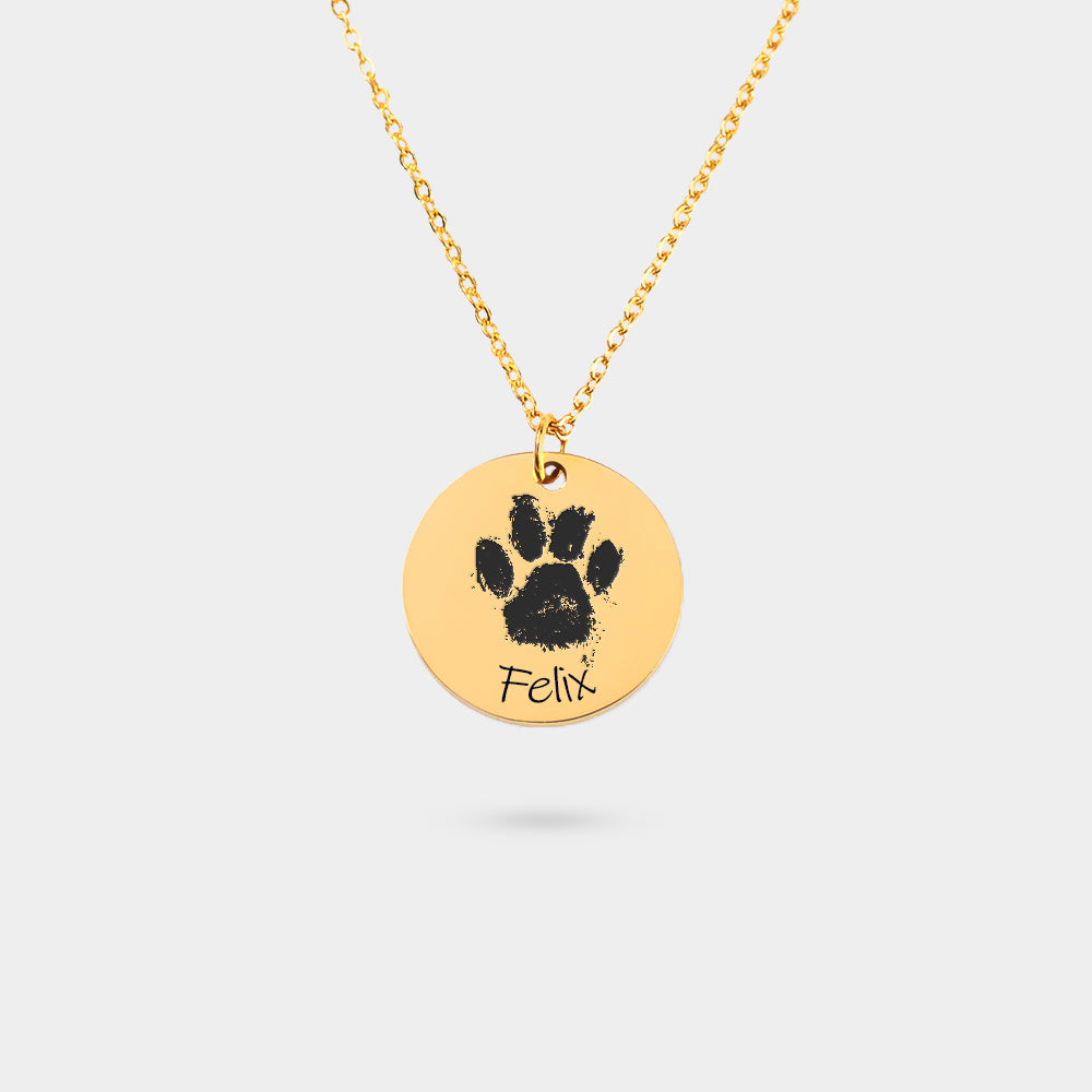 Necklace Pet Paw gold