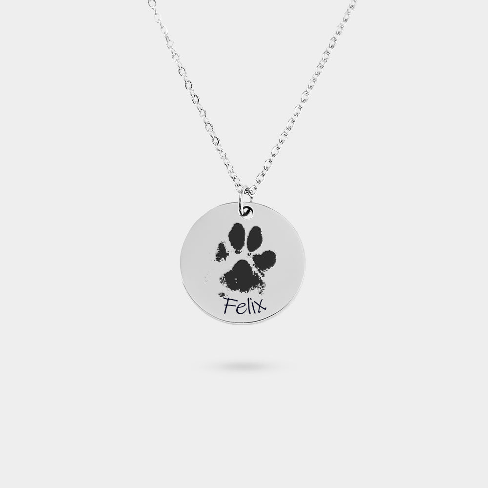 Necklace Pet Paw silver