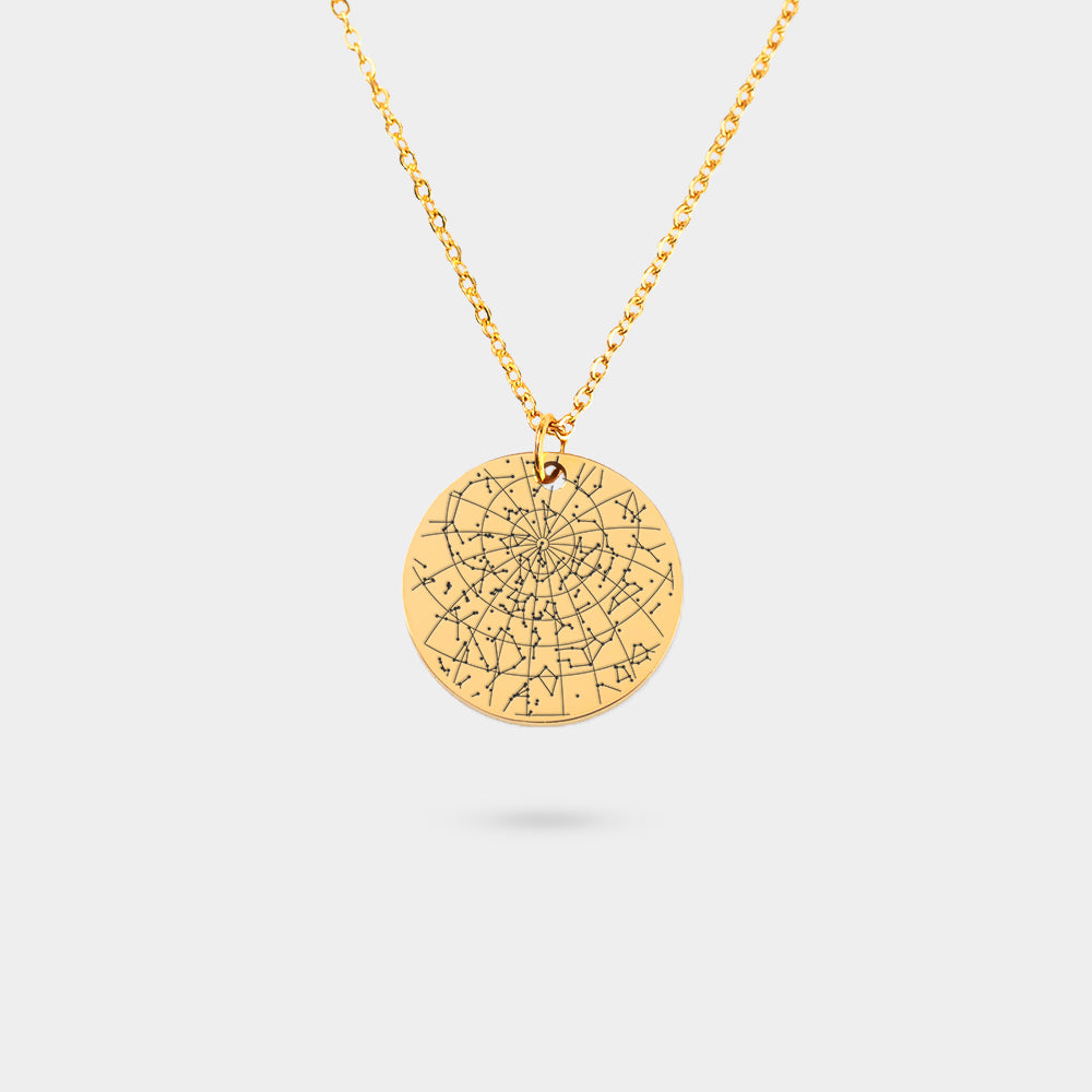 Necklace Star Map Gold