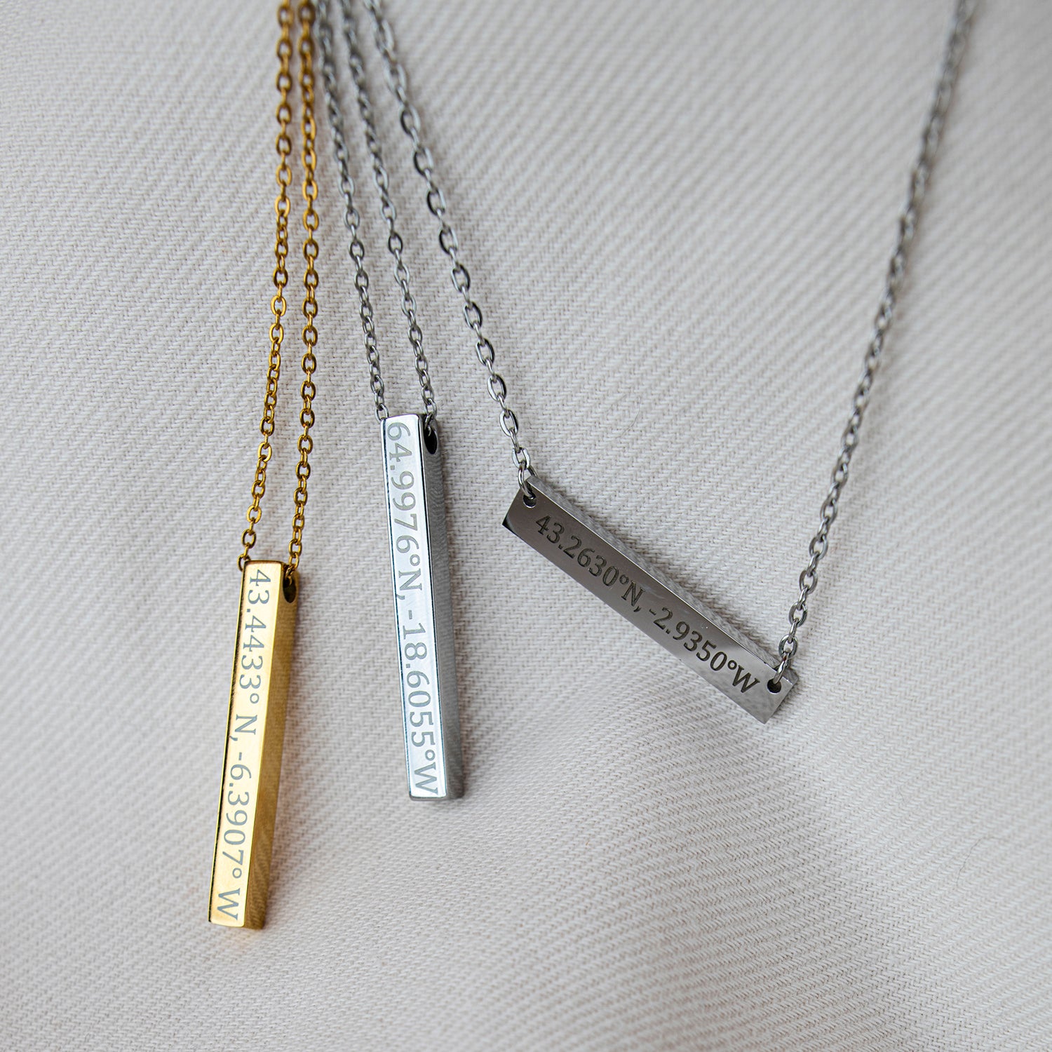 Personalized Necklace Coordinates 